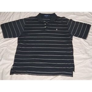 Polo Golf Ralph Lauren Striped Polo Shirt Mens‎ Large Short Sleeve Collared